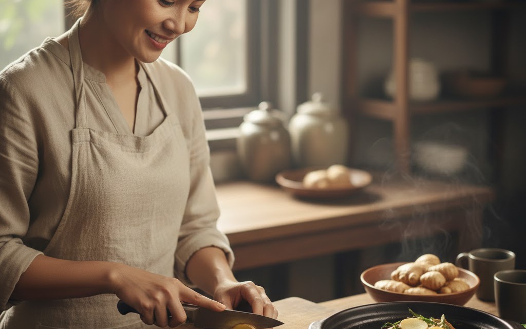 4 lợi ích sức khỏe tuyệt vời khi ăn gừng trong bữa cơm mùa đông giá rét