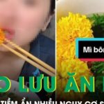 Cảnh báo trào lưu ăn hoa theo mạng xã hội, tiềm ẩn nhiều nguy cơ sức khỏe