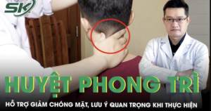 Hướng dẫn cách bấm huyệt phong trì trị hoa mắt chóng mặt