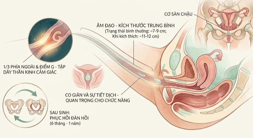 Kích thước âm đạo thế nào là bình thường, chiều sâu có ảnh hưởng đến chức năng tình dục không?- Ảnh 1.