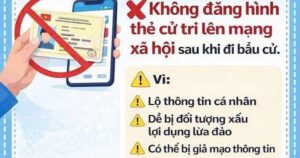 Vì sao không nên đăng thẻ cử tri lên mạng xã hội?