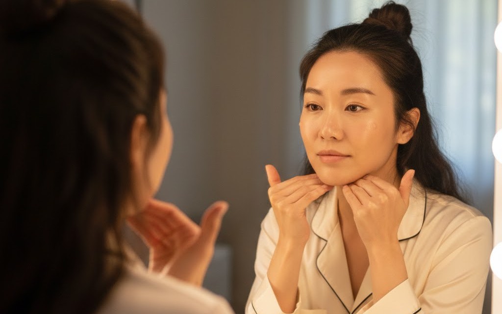 9 phút massage mỗi tối giúp xóa mờ nếp nhăn trên mặt