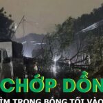 Bắc Bộ chìm trong bóng tối vào sáng 17/4, sấm chớp dồn dập, mưa xối xả