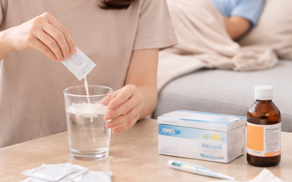 7 sai lầm khi dùng thuốc tay chân miệng khiến bệnh nặng hơn- Ảnh 3. Trẻ bị tay chân miệng có cần uống oresol?