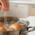 Lý do nên bỏ muối vào nước luộc trứng