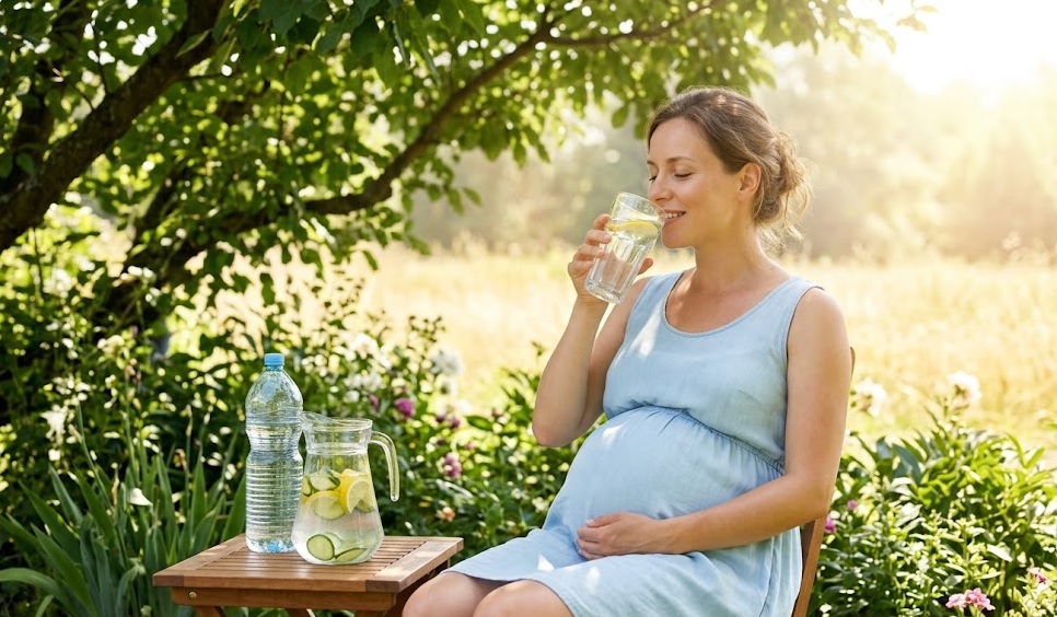 Nắng nóng kéo dài khiến phụ nữ mang thai dễ bị sốc nhiệt- Ảnh 2. Nắng nóng kéo dài khiến phụ nữ mang thai dễ bị sốc nhiệt- Ảnh 2.