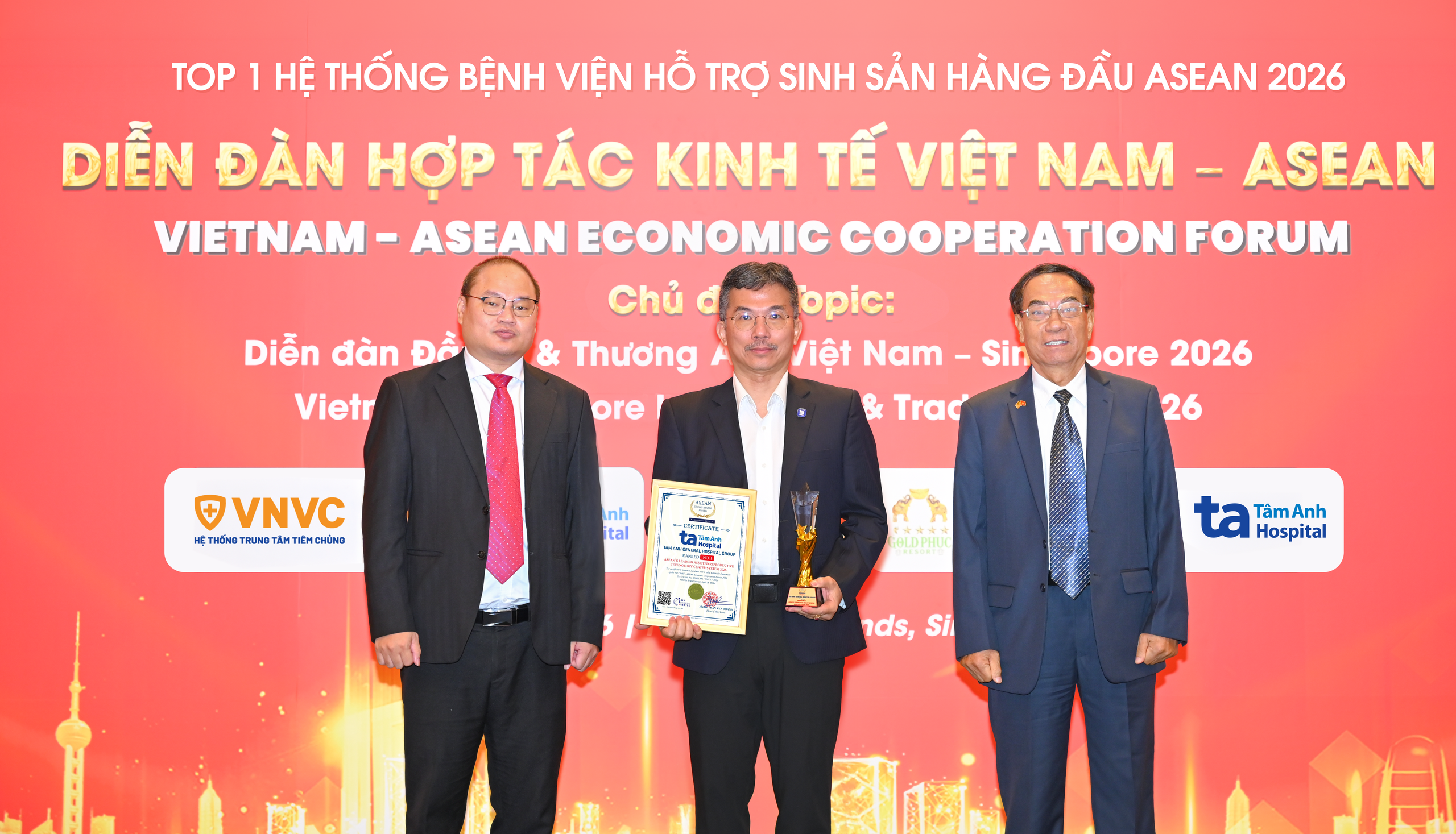 Hệ thống Bệnh viện Tâm Anh được vinh danh top 1 Đông Nam Á về hỗ trợ sinh sản- Ảnh 1. Hệ thống Bệnh viện Tâm Anh được vinh danh top 1 Đông Nam Á về hỗ trợ sinh sản- Ảnh 1.