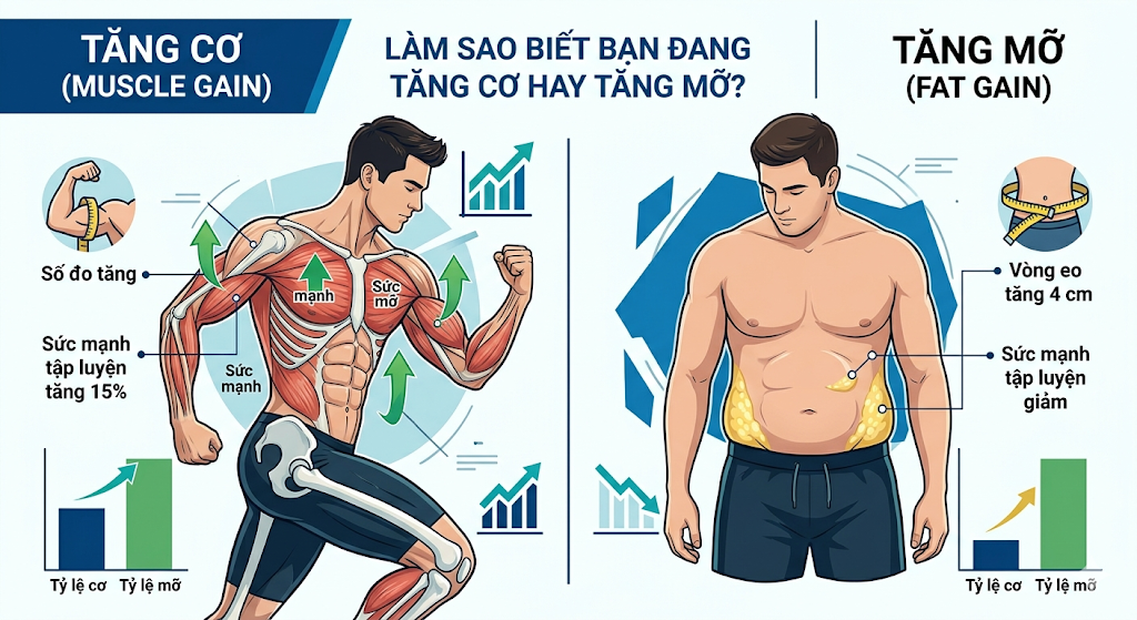 5 dấu hiệu nhận biết bạn đang tăng cơ chứ không phải tăng mỡ- Ảnh 2. 5 dấu hiệu nhận biết bạn đang tăng cơ chứ không phải tăng mỡ- Ảnh 2.