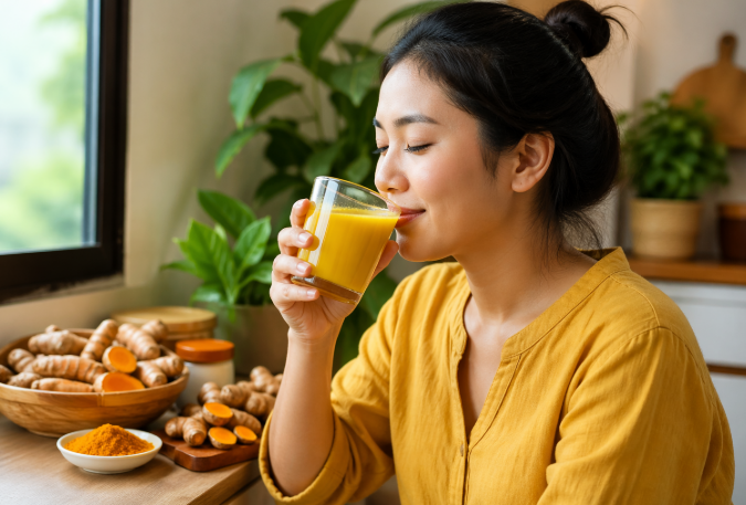 7 lợi ích tiềm năng khi uống nước nghệ mỗi ngày- Ảnh 1. 7 lợi ích tiềm năng khi uống nước nghệ mỗi ngày- Ảnh 1.