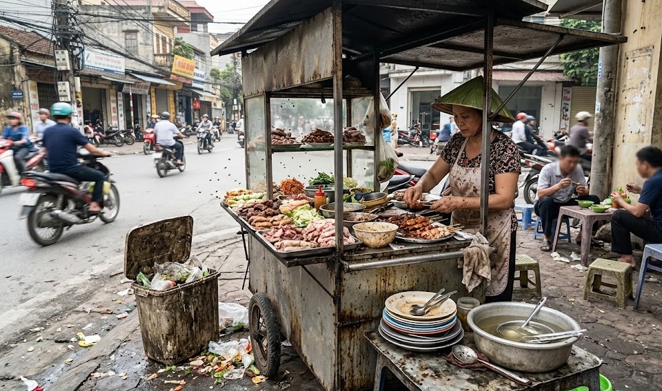 Những món ăn đường phố dễ gây ngộ độc nhất - Ảnh 1. Những món ăn đường phố dễ gây ngộ độc nhất - Ảnh 1.