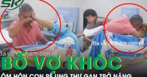 Nghẹn lòng bố vợ khóc nức nở, ôm hôn con rể ung thư gan không còn khả năng điều trị