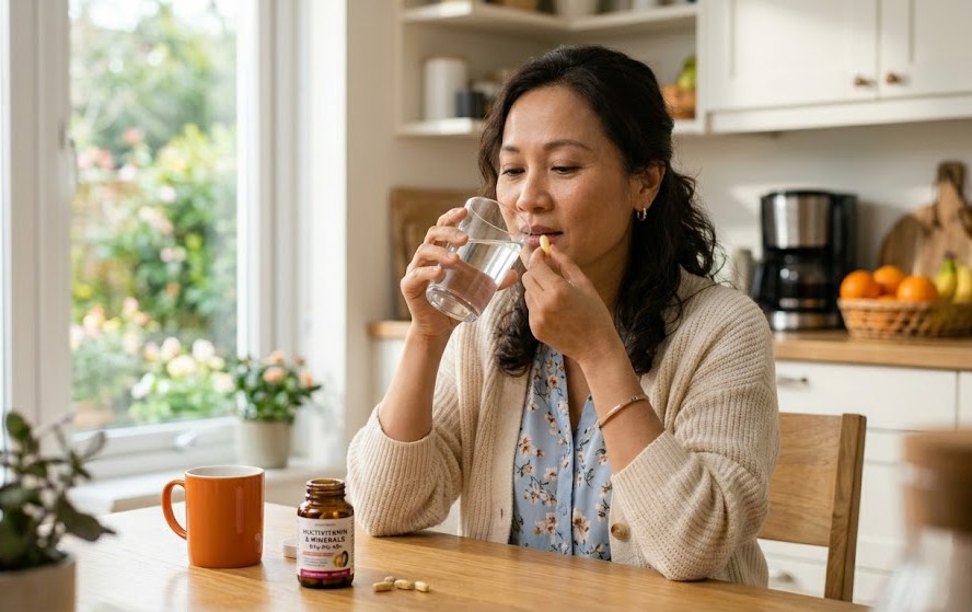 6 sai lầm khi uống vitamin khiến phụ nữ tuổi 40 dễ lão hóa, tăng cân- Ảnh 4. 6 sai lầm khi uống vitamin khiến phụ nữ tuổi 40 dễ lão hóa, tăng cân- Ảnh 4.