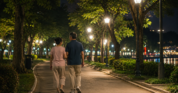 Vì sao đi bộ sau bữa ăn được xem là ‘thói quen trường thọ’?