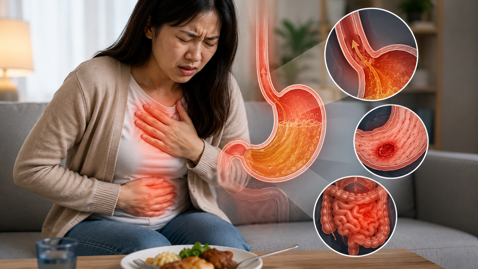 Đầy bụng sau ăn có thể cảnh báo bệnh nguy hiểm nào?- Ảnh 1. Đầy bụng sau ăn có thể cảnh báo bệnh nguy hiểm nào?- Ảnh 1.