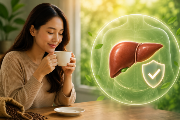 3 lợi ích với gan khi uống cà phê mỗi ngày- Ảnh 1.