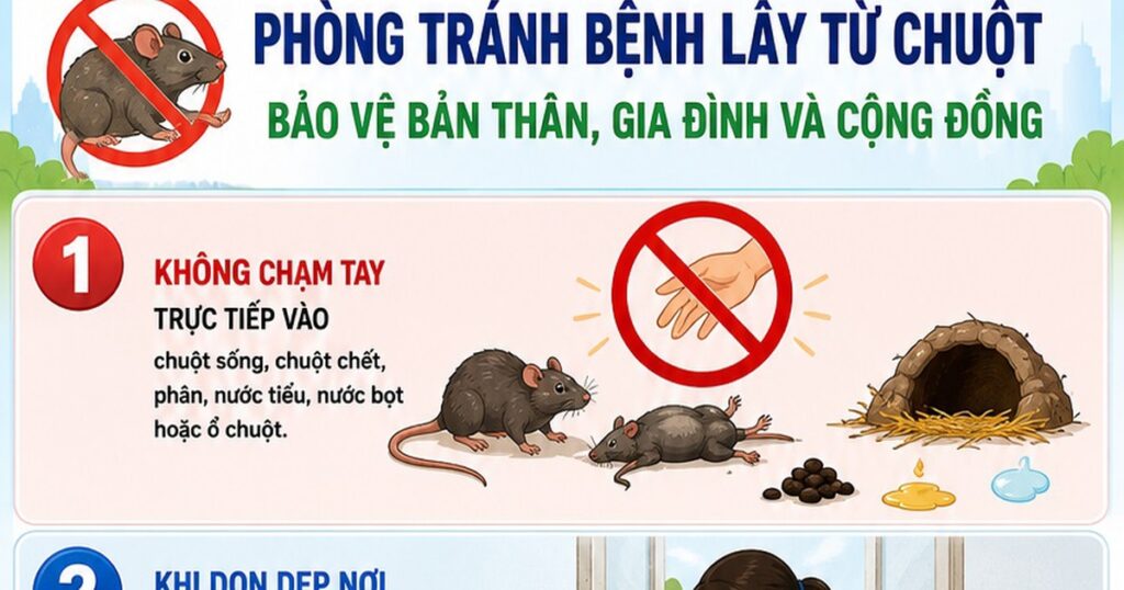 [Infographic] 5 khuyến cáo phòng bệnh virus Hanta