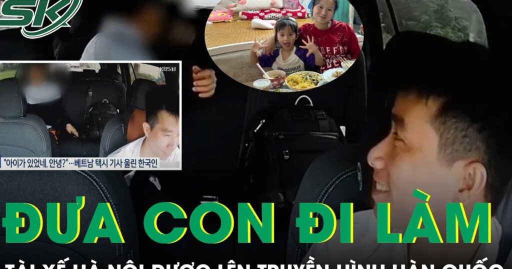 Đưa con gái 5 tuổi đi làm cùng, tài xế Hà Nội bất ngờ được lên truyền hình Hàn Quốc