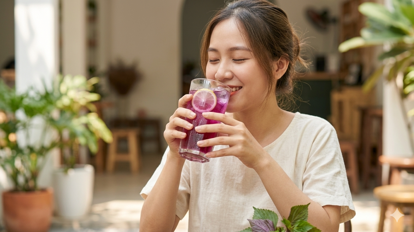 nuoc-la-tia-to-17789853497671964161882 Nước lá tía tô tươi và tía tô khô, loại nào tốt hơn cho sức khỏe?- Ảnh 1.