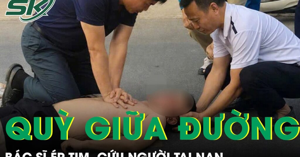 Phó Giám đốc bệnh viện quỳ giữa đường ép tim, cứu người tai nạn