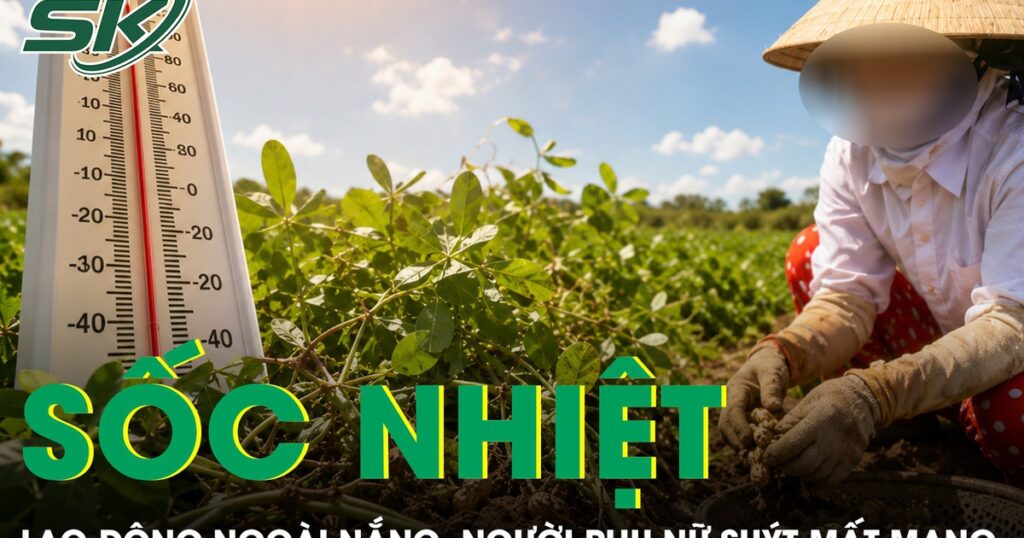 Nhổ lạc giữa trời nắng, người phụ nữ suýt mất mạng vì sốc nhiệt