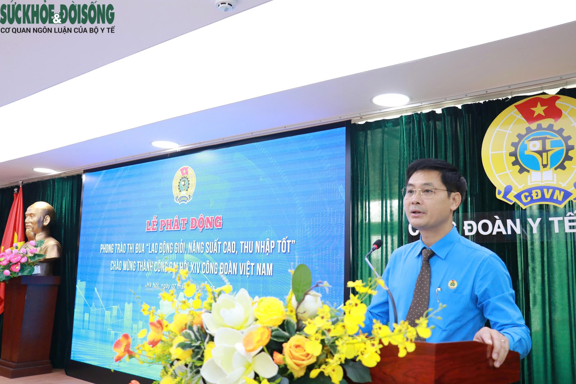base64-17808006578801310513963 Công đoàn Y tế Việt Nam phát động phong trào thi đua 'Lao động giỏi, năng suất cao, thu nhập tốt'- Ảnh 2.