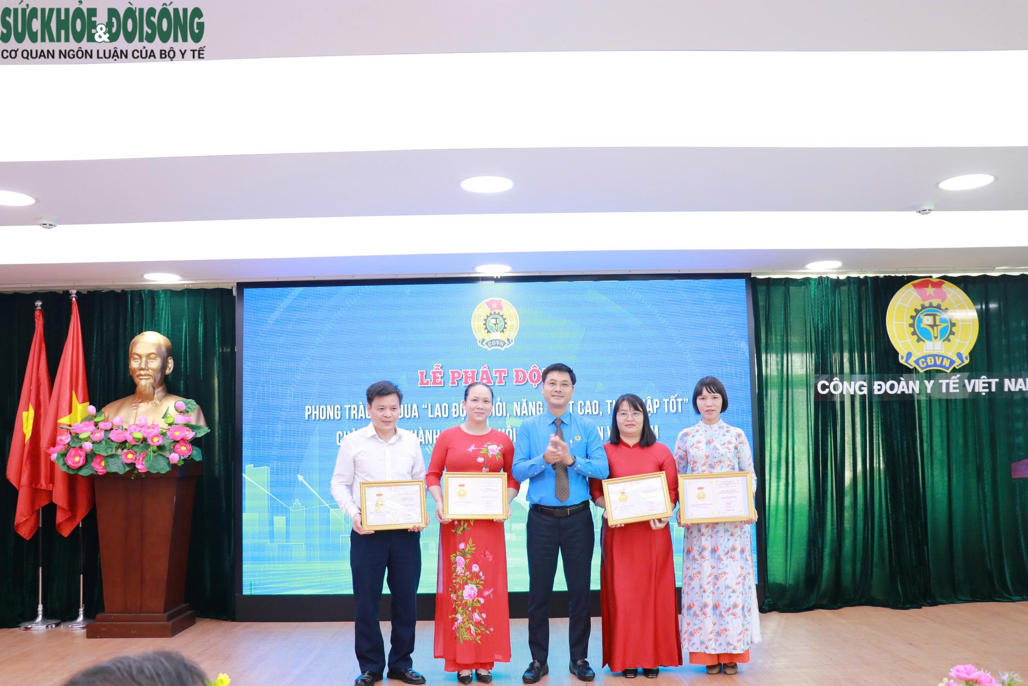 base64-17808007481341735956908 Công đoàn Y tế Việt Nam phát động phong trào thi đua 'Lao động giỏi, năng suất cao, thu nhập tốt'- Ảnh 3.