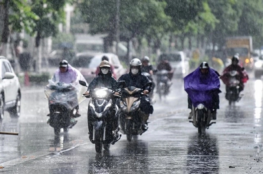 Cảnh báo mưa dông nội thành Hà Nội- Ảnh 1.