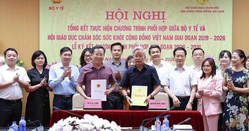 Bộ Y tế và Hội Giáo dục chăm sóc sức khỏe cộng đồng Việt Nam tăng cường phối hợp vì sức khỏe nhân dân