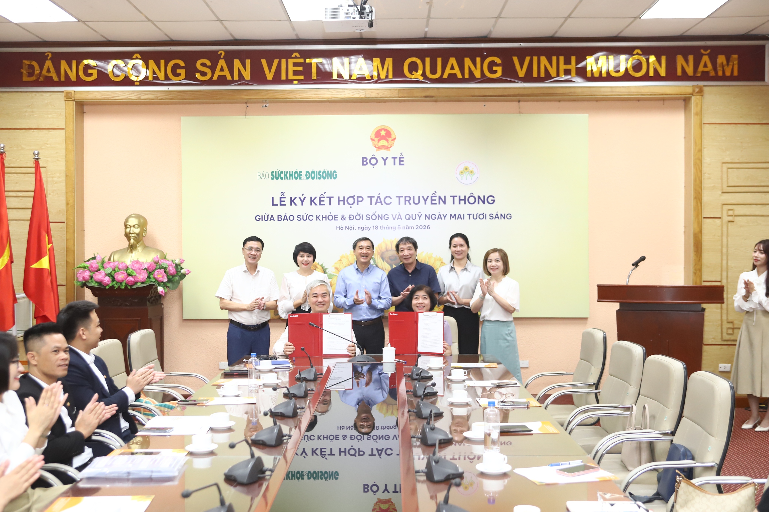 img4625-17790838047431226968300 Báo Sức khỏe & Đời sống cùng Quỹ Ngày mai tươi sáng hợp tác lan tỏa thông điệp nhân ái, huy động hỗ trợ bệnh nhân ung thư- Ảnh 2.