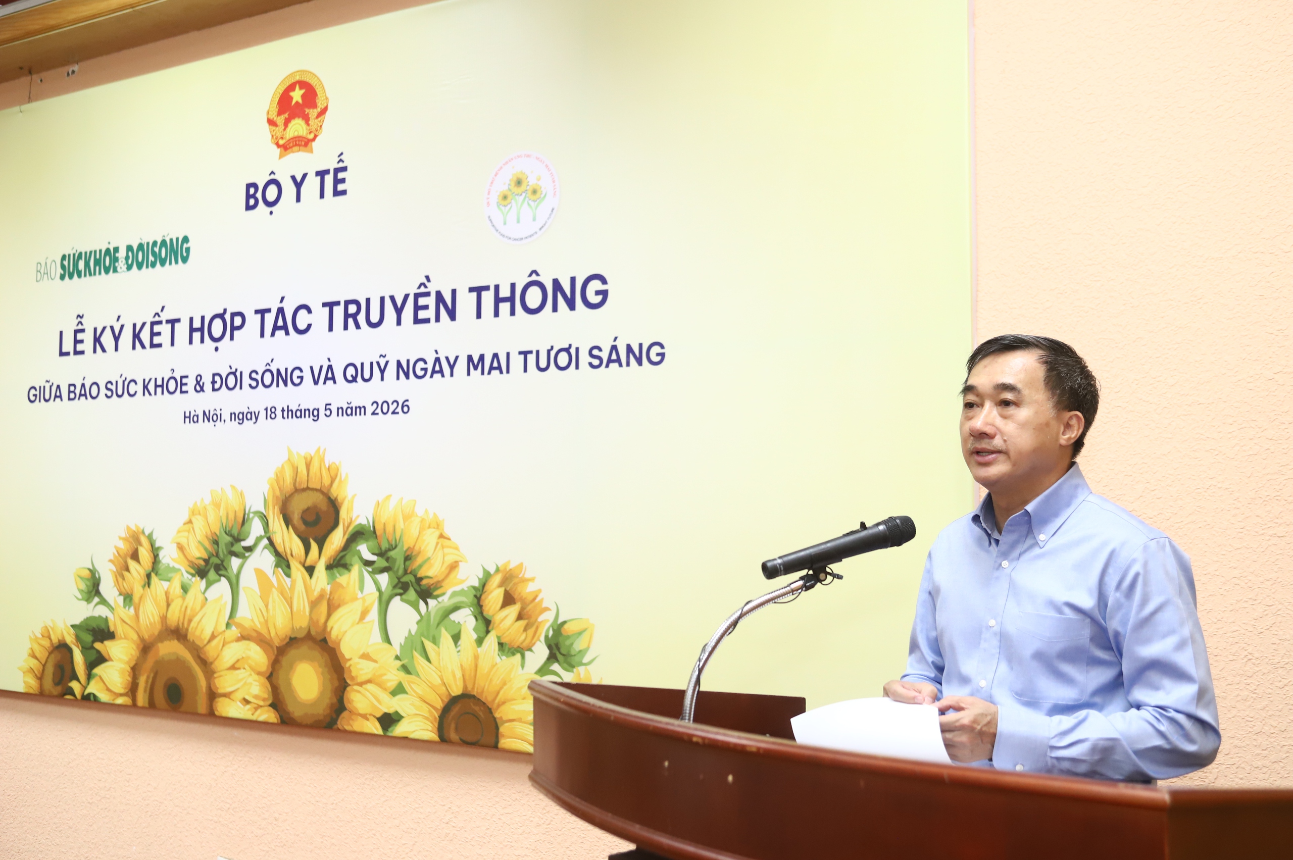 img4650-1779083804635394627233 Báo Sức khỏe & Đời sống cùng Quỹ Ngày mai tươi sáng hợp tác lan tỏa thông điệp nhân ái, huy động hỗ trợ bệnh nhân ung thư- Ảnh 1.