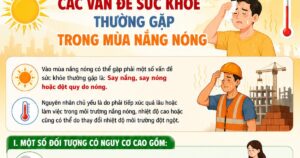 Các vấn đề sức khỏe thường gặp mùa nắng nóng và cách xử trí