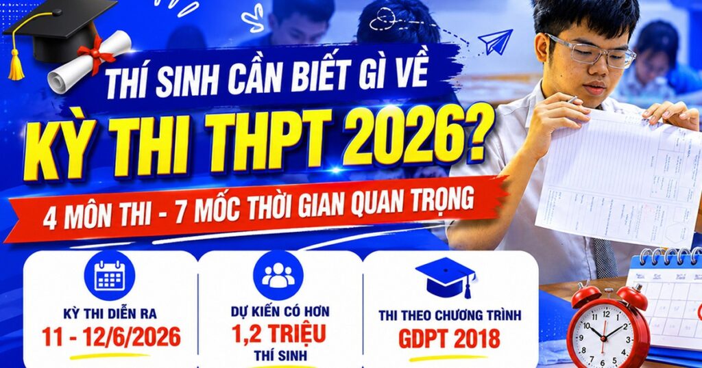 Những điều cần biết về kỳ thi THPT 2026