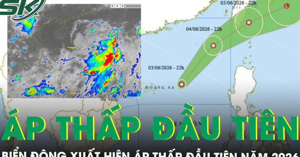 Biển Đông xuất hiện áp thấp nhiệt đới đầu tiên của năm 2026, có ảnh hưởng tới nước ta?