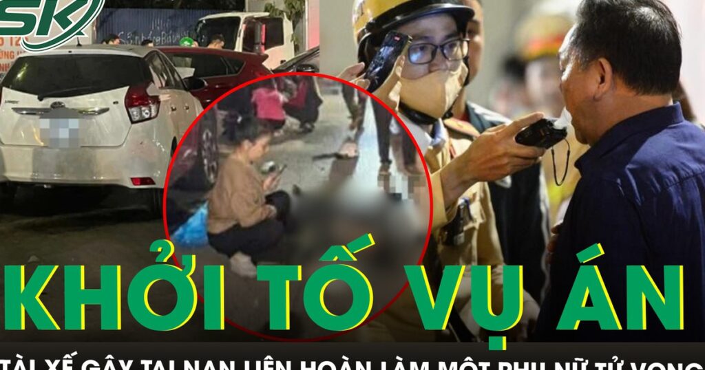Khởi tố vụ án tài xế say xỉn gây tai nạn liên hoàn làm một phụ nữ tử vong trên phố Nguyễn Chánh