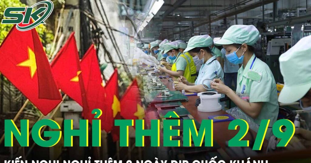 Công đoàn kiến nghị nghỉ thêm 2 ngày dịp Quốc khánh, giảm giờ làm