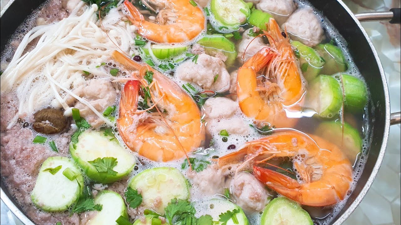 Lẩu tôm bầu: Món ngon thanh mát, bổ dưỡng cho cả gia đình - Ảnh 3.
