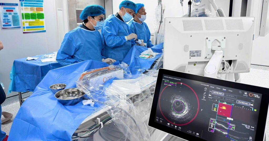 Hẹp 90% động mạch vành, cụ ông vượt qua ca can thiệp khó
