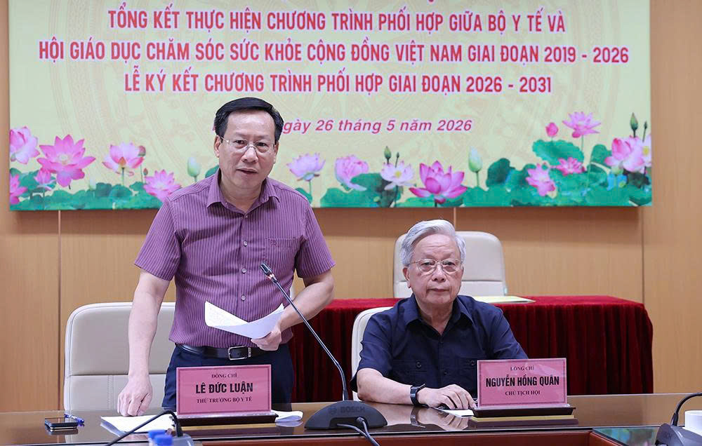 Bộ Y tế và Hội Giáo dục chăm sóc sức khỏe cộng đồng Việt Nam tăng cường phối hợp vì sức khỏe nhân dân- Ảnh 2.