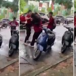 Nhóm mặc ‘áo đỏ’ đánh một thanh niên ở Hà Nội