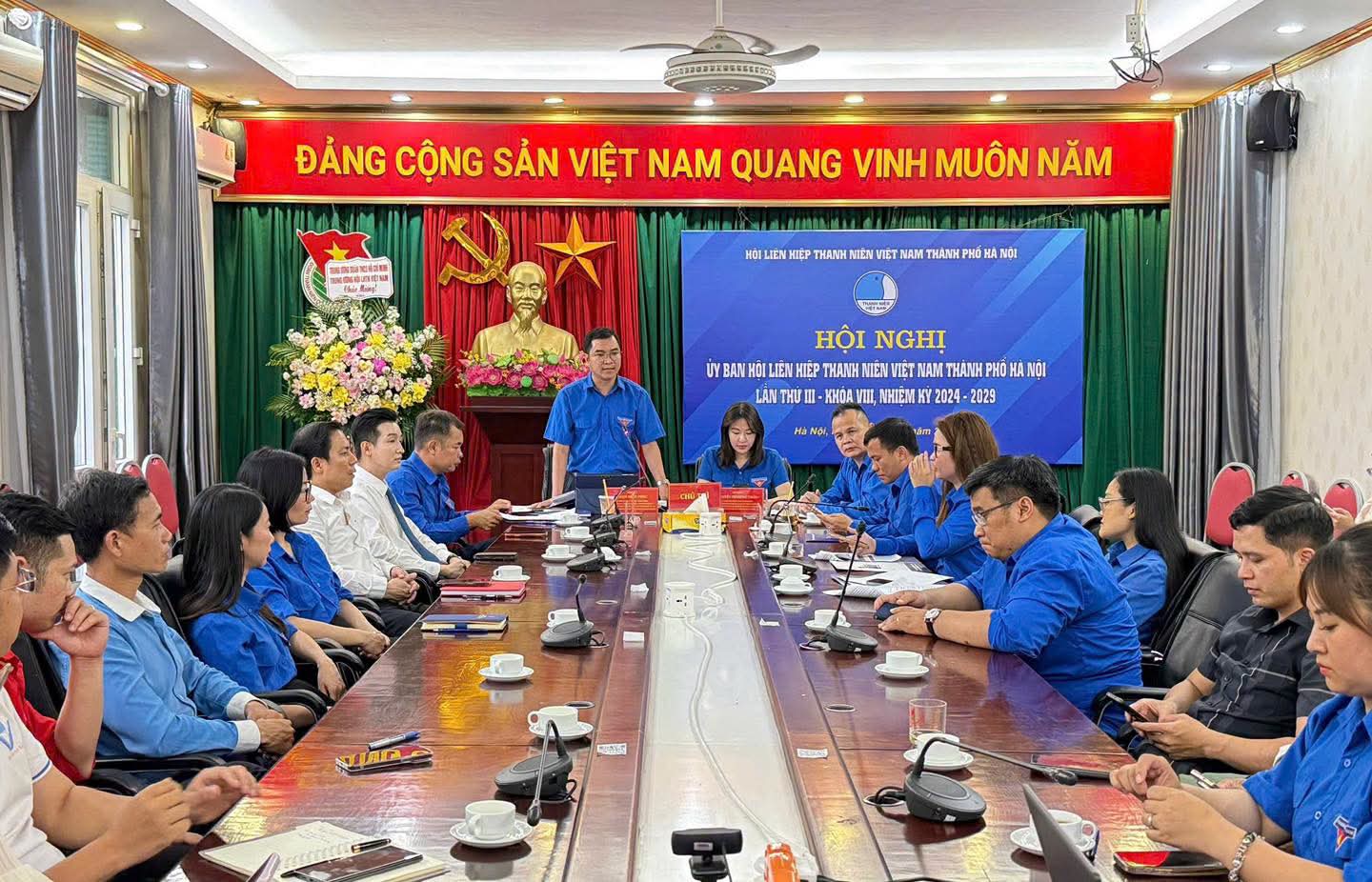 Hội Liên hiệp Thanh niên Việt Nam TP Hà Nội có tân Chủ tịch- Ảnh 3.