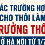 Hai trường hợp Trưởng thôn, Tổ trưởng tổ dân phố cho thôi nhiệm vụ tại Hà Nội từ 1/7