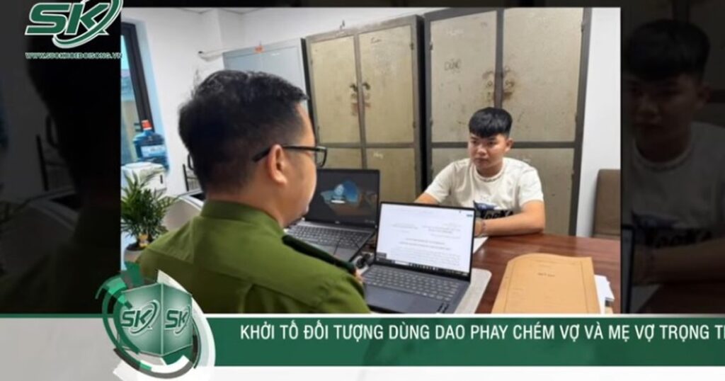 Con rể cầm dao phay truy sát mẹ vợ và vợ khiến nhiều người khiếp sợ