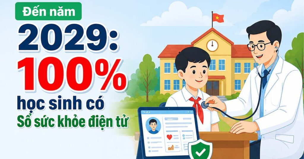 Đến năm 2029: 100% học sinh có Sổ sức khỏe điện tử